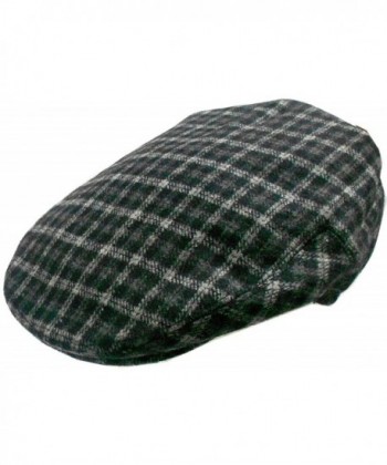 Mens Wool Blend Plaids Ivy Golf Driver Hat Irish Hunting Gatsby Flat Cap - C311O0BMVTF