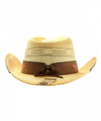 NYFASHION101 2 Toned Cowboy Cowgirl Elegant in Men's Cowboy Hats