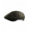 Mens Brown Wool Herringbone Ivy Hat Driving Cap - Brown - C111COL686F