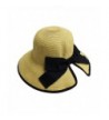 Womens Fashion Straw Safari Bowknot