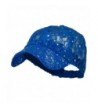 Lace Sequin Glitter Cap - Royal Blue W41S52F - CL110A3TUEF