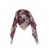 Smiry Womens Stylish Soft Winter Warm Large Tassels Plaid Wrap 55 Inches - Multi-color - C41860MTCTZ