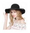 Women Cloche Fedora Floppy Black