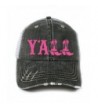 Y'all Southern Country Women's Trucker Hat Cap by Katydid - Hot Pink - CU11RGQIK5Z