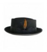 Wool Felt Porkpie Black Small