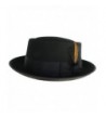 Wool Felt Porkpie Black Small in Men's Fedoras