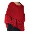 Weight Stylish Knitted Fringe Capelet in Cold Weather Scarves & Wraps
