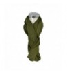 HERRICO Solid Color Cotton Scarves Ladies Circle Neck Warmer Wraps Loop Scarf Snood - Army Green - CV12C2QVNR5