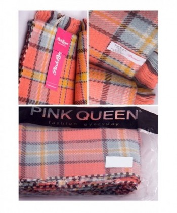 Pink Queen Houndstooth Scarves Reversible