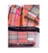 Pink Queen Houndstooth Scarves Reversible