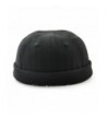 Melii Cotton Kufi Hats Muslim Islamic Skull Prayer Cap Solid For Men Teen Boys - Black - CA18980L34O