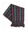 Mexican Handmade Colorful Rebozo Shawl - Black - CI187R2HDCR