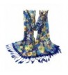 DEESEE(TM) Fashion Women Long Wrap scarf Tassel Shawl Lace Scarf Scarves - Blue - CQ12N2EQUDN