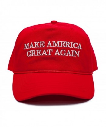 Back To Back World War Champs Make America Great Again Embroidered Donald Trump 2016 Cloth & Braid Hat (MAGA_Red) - CL1255565OL