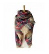 VirgoL Women's Stylish Tartan Tassels Scarf Soft Plaid Cape Blanket Warm Shawl Wraps - Camel - CW1868RR42I
