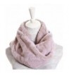 Plush Infinity Scarves For Women Girls Fleece Neck Warmers Circle Loop Scarf - Beige - CC188TYUKMA