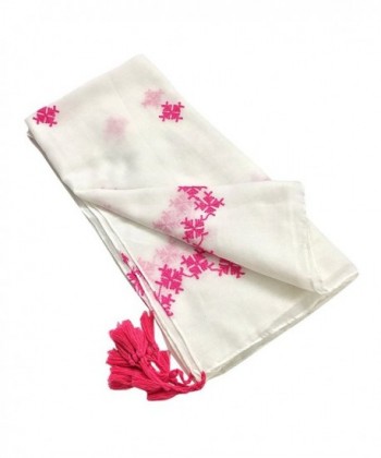 GERINLY Embroidery Womens Lightweight Summer in Fashion Scarves
