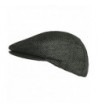 Broner Wool Herringbone Flap Black in Men's Newsboy Caps