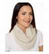 Invisible World Women's Pure 100% Baby Alpaca Chunky Scarf Neck Gaiter - White - C612KY2VR9X