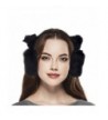 Lux Accessories Black Trendy Winter Cold Weather Fuzzy Furry Cat Ear Muffs - CA184QIEOD7