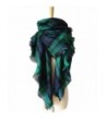 ZOMOY Women's Scarf Scarves Tartan Plaid Blanket Long Shawl Big Grid Winter Warm - Green - C9185K9GN2X
