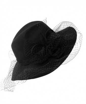 Winter Netting Overlay Fedora Hat