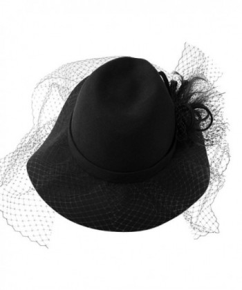 Winter Netting Overlay Fedora Hat in Women's Fedoras