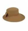 Koola's Hat Lady Wool Felt Hat Fedora Bowknot Leisure Cap Winter Hat - Brown - CB185UCZ85Y