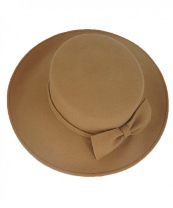 Koola Fedora Bowknot Floppy Winter in Women's Fedoras