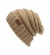 AIJIAO Winter Hats Women Cap Crochet Knit Thermal Slouchy Beanie Hat - Khaki - C312N3ZCSRF