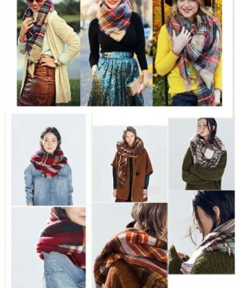 Selighting Womens Oversized Square Blanket in Cold Weather Scarves & Wraps