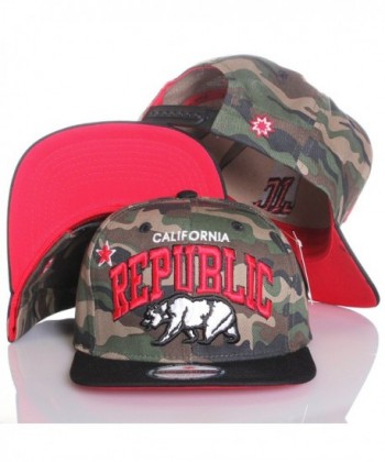California Republic Flat Special Snapback in Men's Baseball Caps