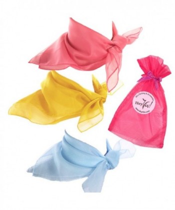 Pink- Yellow- and Light Blue Sheer Chiffon Scarves - Easter Basket Fashion Scarf Set - CF11TA01A91