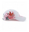 Sunsen Women Flowers Adjustable Baseball Cap Butterfly Embroidered Golf Hat - CD1261AHFQ5