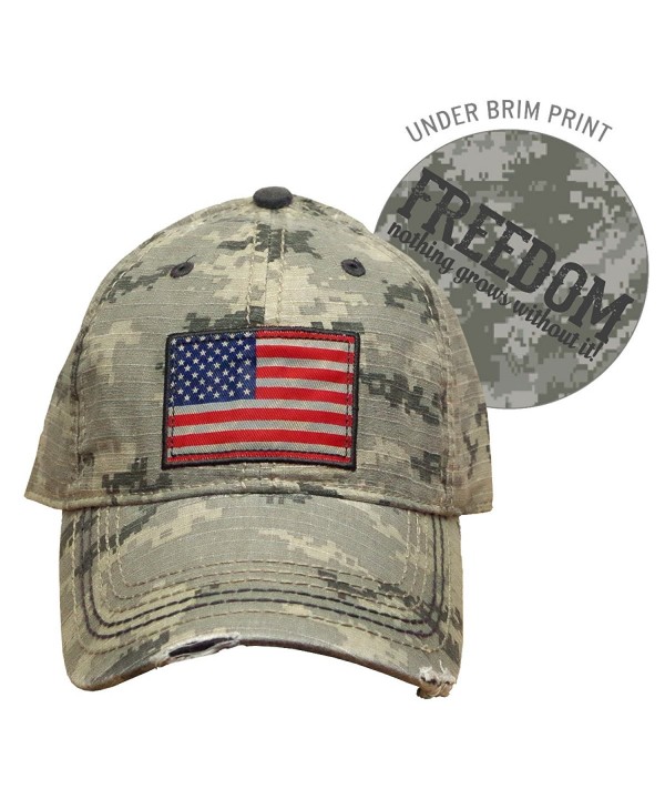 Farm Boy Digital Camo with American Flag Patch Velcro Hat - F13080708CA000 - CL12NBX603G