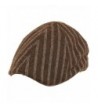 Wool Pinstripe 6 Panel Duck Bill Ivy Cap Hat - Brown - CP115BPMITR