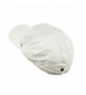 MG Zippered Flap Caps White OSFM