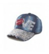 Raylans Fashion Women Bling Studded Rhinestone Crystal LOVE Lips Baseball Caps Hats - 5 - CP12JCJVZO1