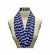 Black Striped Circle Infinity Scarf