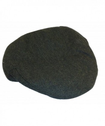 Shandon Irish Tweed Flat Cap Dark Green 100% Wool - C1182MK5INR