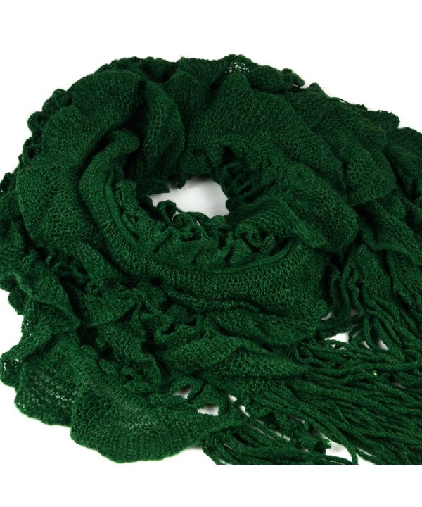 HUAN XUN Knitting Tassels Fashion - Ruffle & Weave - Green - CT11EHP8WFB