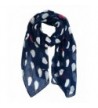 Cute Animal Wrap Scarf for Womens Fun Hedgehogs Printed Cozy Light Scarves - Navy - CH186REK99Z