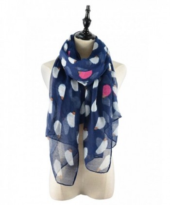Animal Womens Hedgehogs Printed Scarves in Fashion Scarves