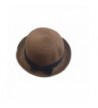 JTC Women's Beach Straw Hat Bowler Hats Summer Caps 6 Colors - Coffee - CO11KEBK4L7