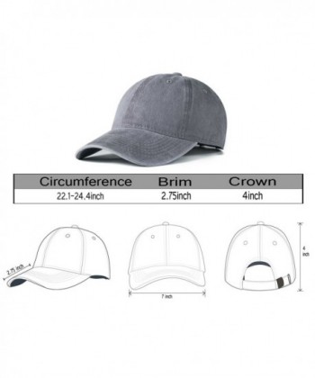 Edoneery Cotton Adjustable Profile Baseball in Men's Baseball Caps
