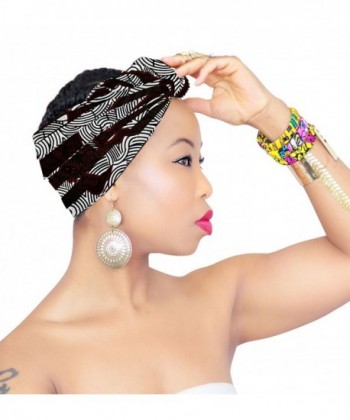 Urban Ladies HeadBands- Head Wrap & Scarf in Small & Medium (Girls & Teen Age) - Md-black-silver - CJ1807W89C8