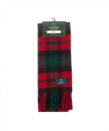 Clans Of Scotland Pure New Wool Scottish Tartan Scarf Kerr (One Size) - CC123BWM83R