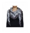 Seamaidmm Fashion Paisley Ruffle Edge Pattern Triangle Lace Scarf - Grey - CS11CAH6KYH