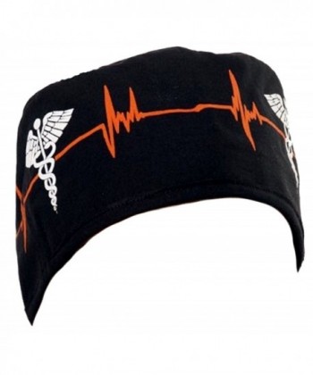 Mens And Womens Medical Scrub Cap - Ekg Signal/Medical Sign - CL12ELBRIYL