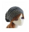 Menglihua Oversized Warm Fashion Hip-hop Knit Crochet Slouchy Baggy Beanie Hat Cap - Black Mix - CO12N2VT7IC
